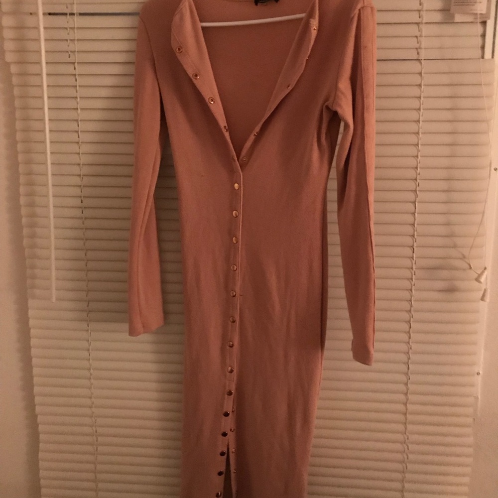button down dress